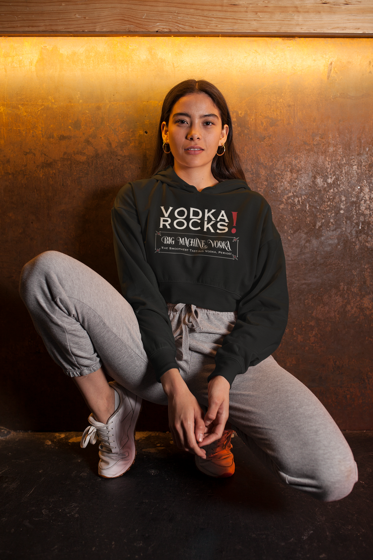 Vodka Rocks! Cropped Hoodie